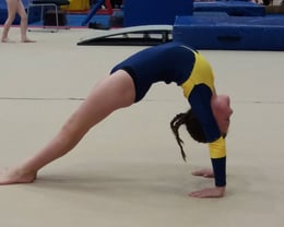 A West Melton gymnast competing in Floor